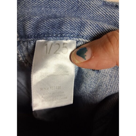 Simple Society Denim Blue Jeans Butterfly Print Boho Y2K Retro Casual Size 1/25 - Picture 6 of 6